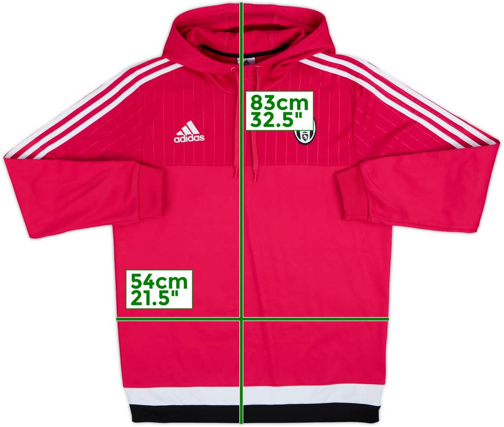 2015-16 Juventus adidas Hooded Top - 8/10 - (M)