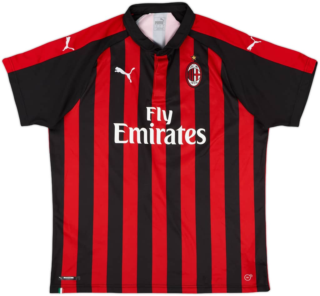 2018-19 AC Milan Home Shirt - 9/10 - (XXL)