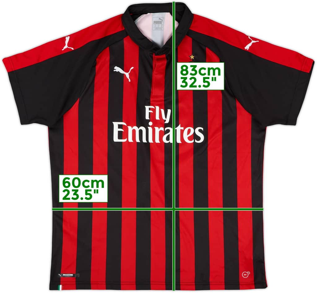 2018-19 AC Milan Home Shirt - 9/10 - (XXL)