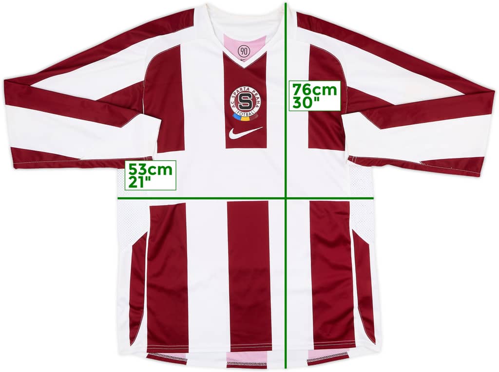 2006-07 Sparta Prague Away L/S Shirt - 6/10 - (L)