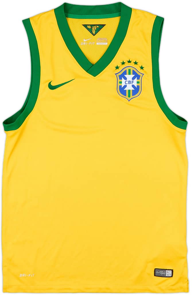 2014-15 Brazil Nike Training Vest - 7/10 - (S)