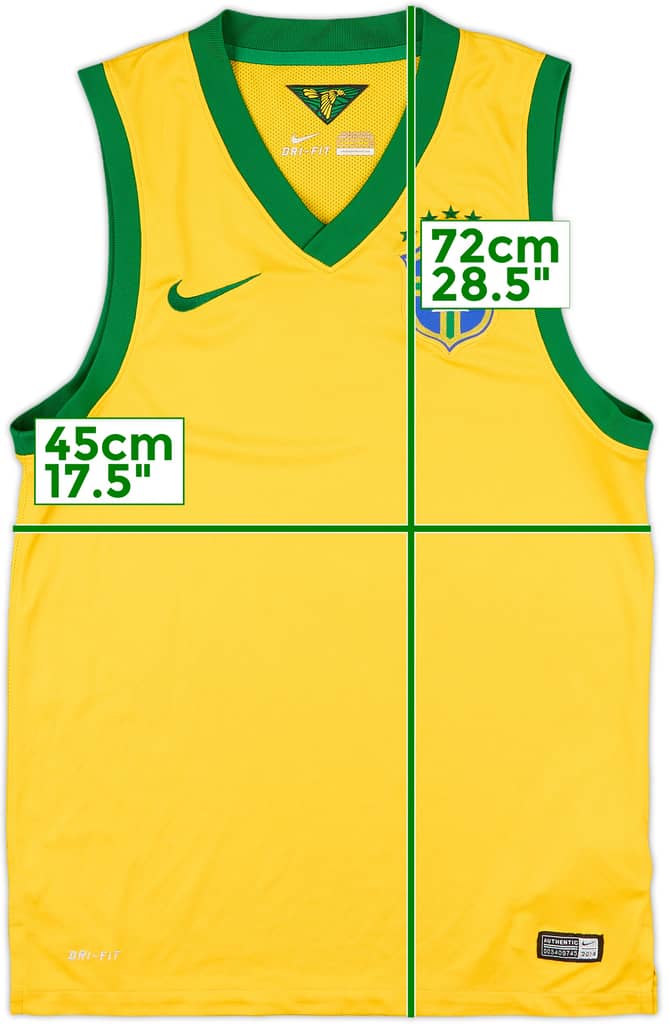2014-15 Brazil Nike Training Vest - 7/10 - (S)