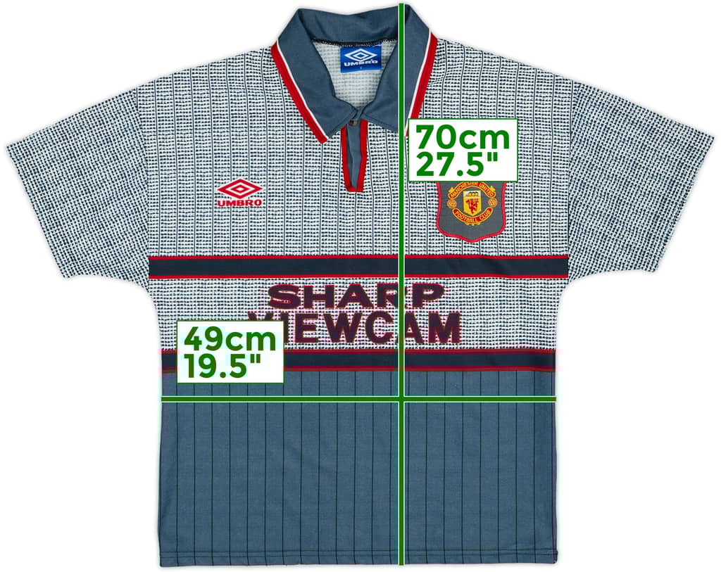 1995-96 Manchester United Away Shirt - 9/10 - (Y)