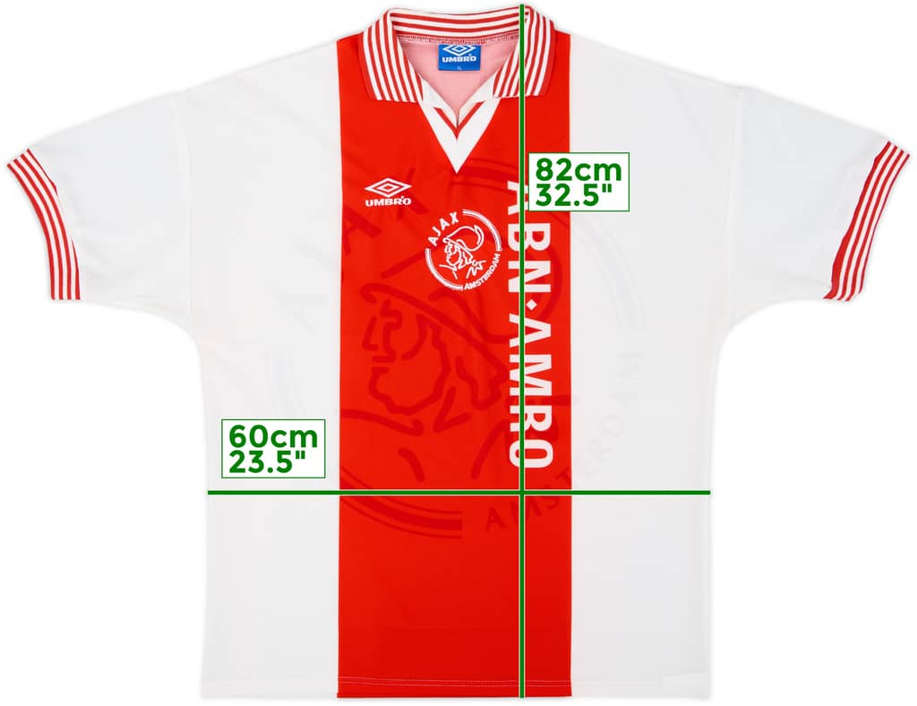 1995-96 Ajax Home Shirt - 10/10 - (XL)
