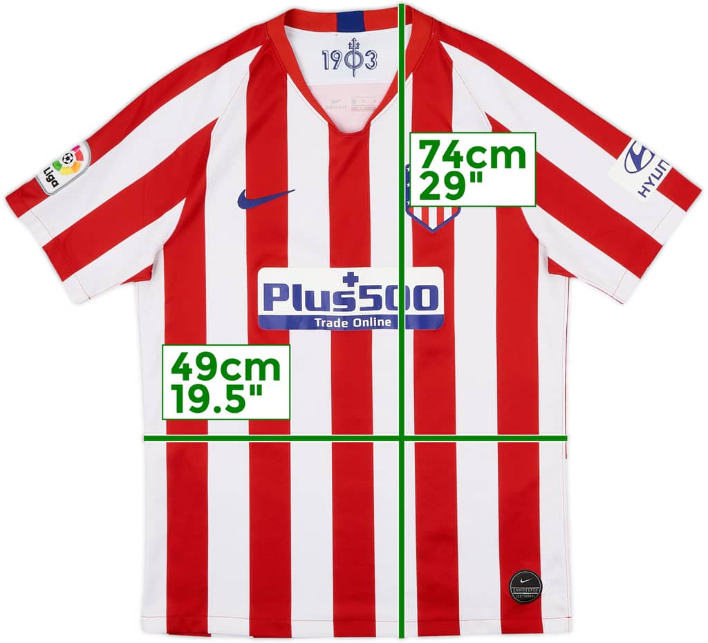 2019-20 Atletico Madrid Home Shirt - 8/10 - (M)