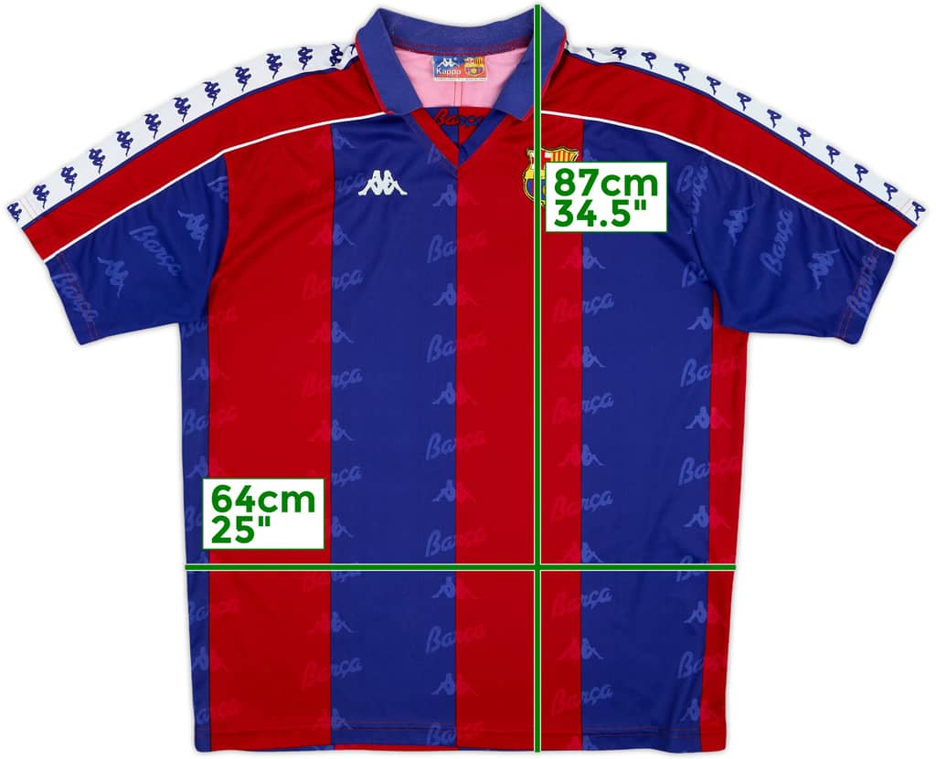 1992-95 Barcelona Home Shirt - 8/10 - (XL)