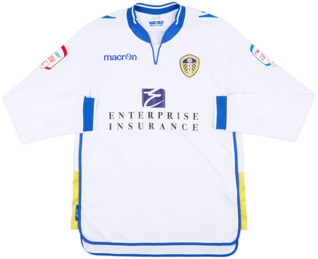 2012-13 Leeds United Home L/S Shirt - 8/10 - (M)