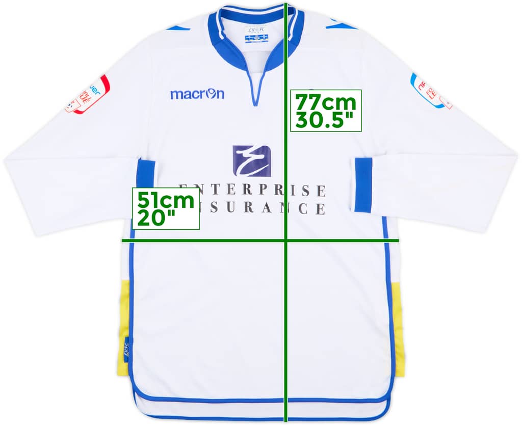 2012-13 Leeds United Home L/S Shirt - 8/10 - (M)