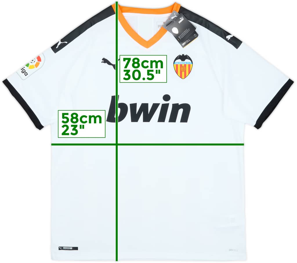 2019-20 Valencia Home Shirt (XL)