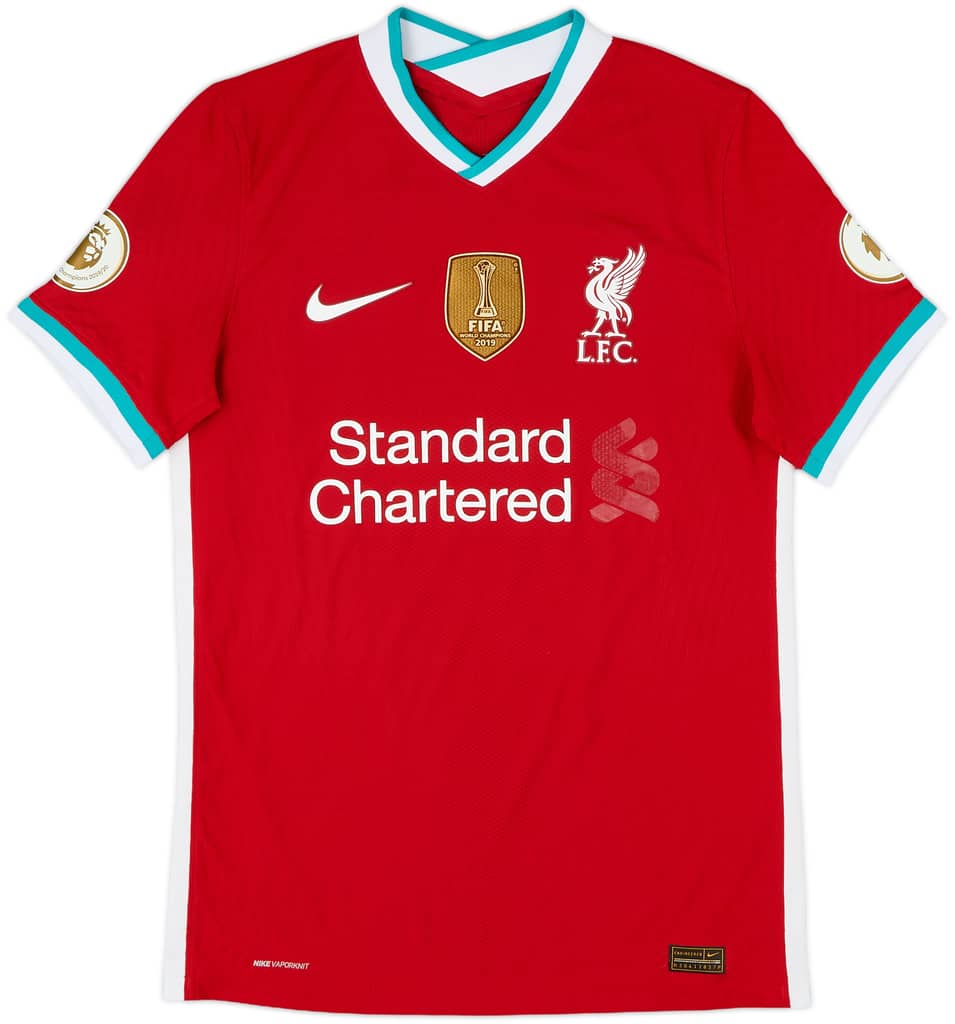 2020-21 Liverpool Authentic Home Shirt - 4/10 - (S)