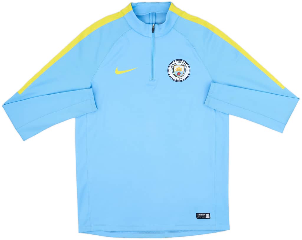 2016-17 Manchester City Nike 1/4 Zip Drill Top - 7/10 - (M)