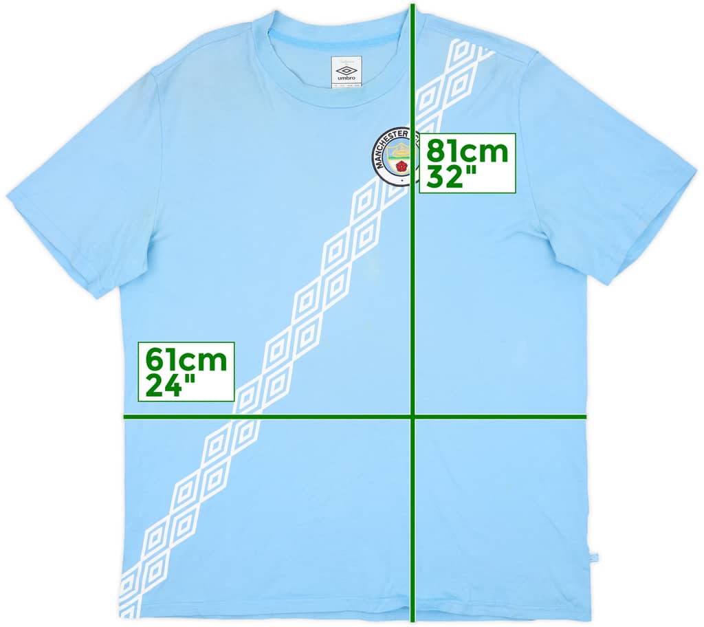 2009-10 Manchester City Umbro Retro Style Tee - 9/10 - (XXL)