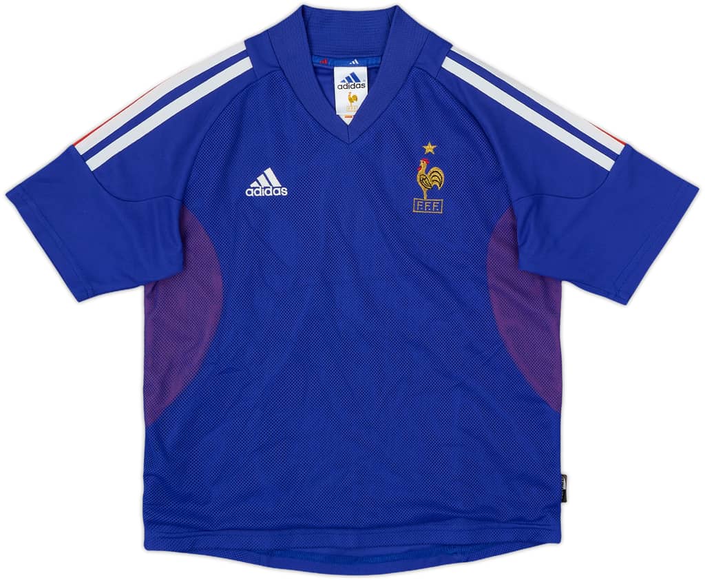 2002-04 France Home Shirt - 8/10 - (M.Boys)