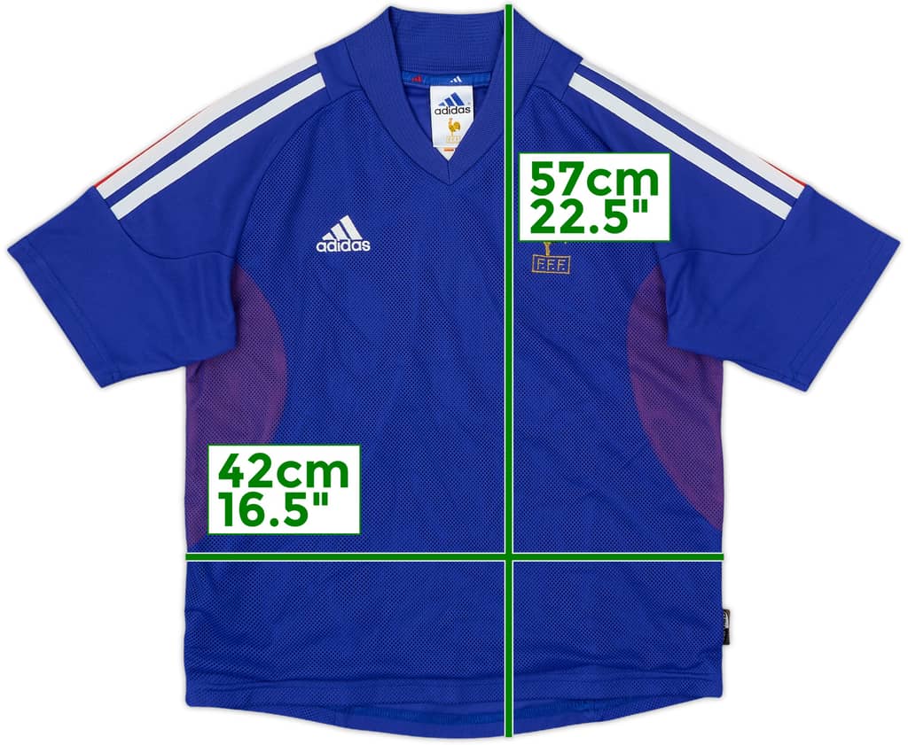 2002-04 France Home Shirt - 8/10 - (M.Boys)