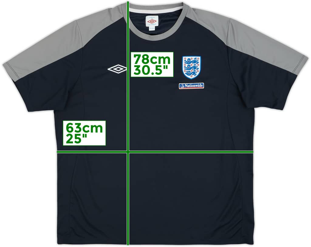 2010-11 England Umbro Training Shirt - 8/10 - (XXL)