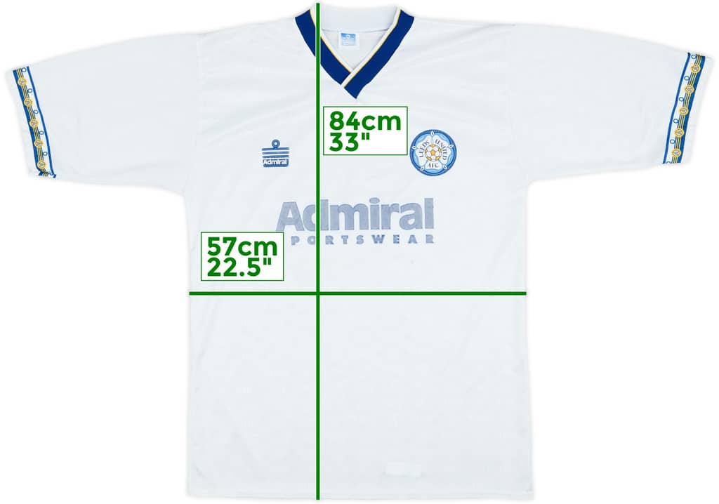 1992-93 Leeds United Home Shirt - 5/10 - (L)