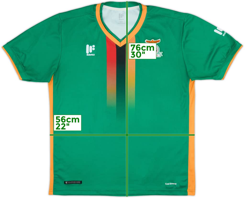 2017 Zambia Home Shirt - 8/10 - (XXL)