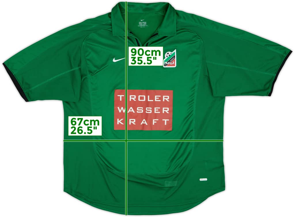 2001-02 Tirol Innsbruck Home Shirt - 8/10 - (XL)