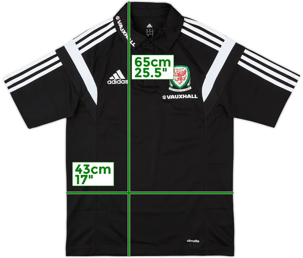 2014-15 Wales adidas Polo Shirt - 9/10 - (S)
