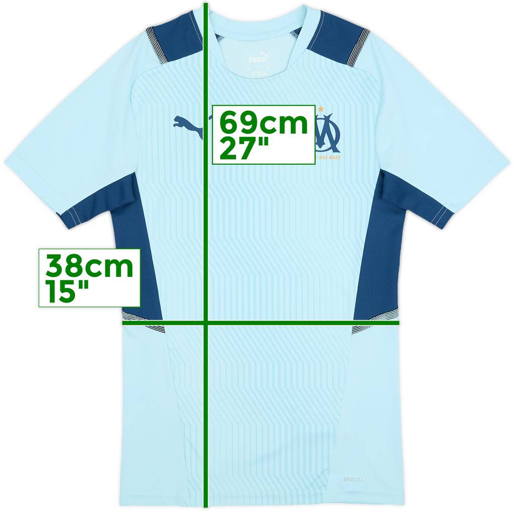 2021-22 Marseille Puma Training Shirt - 9/10 - (XS)