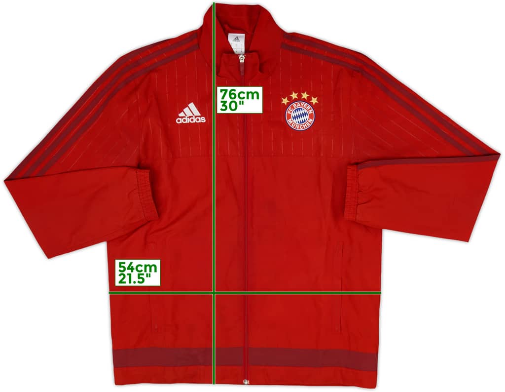 2015-16 Bayern Munich adidas Track Jacket - 7/10 - (M)