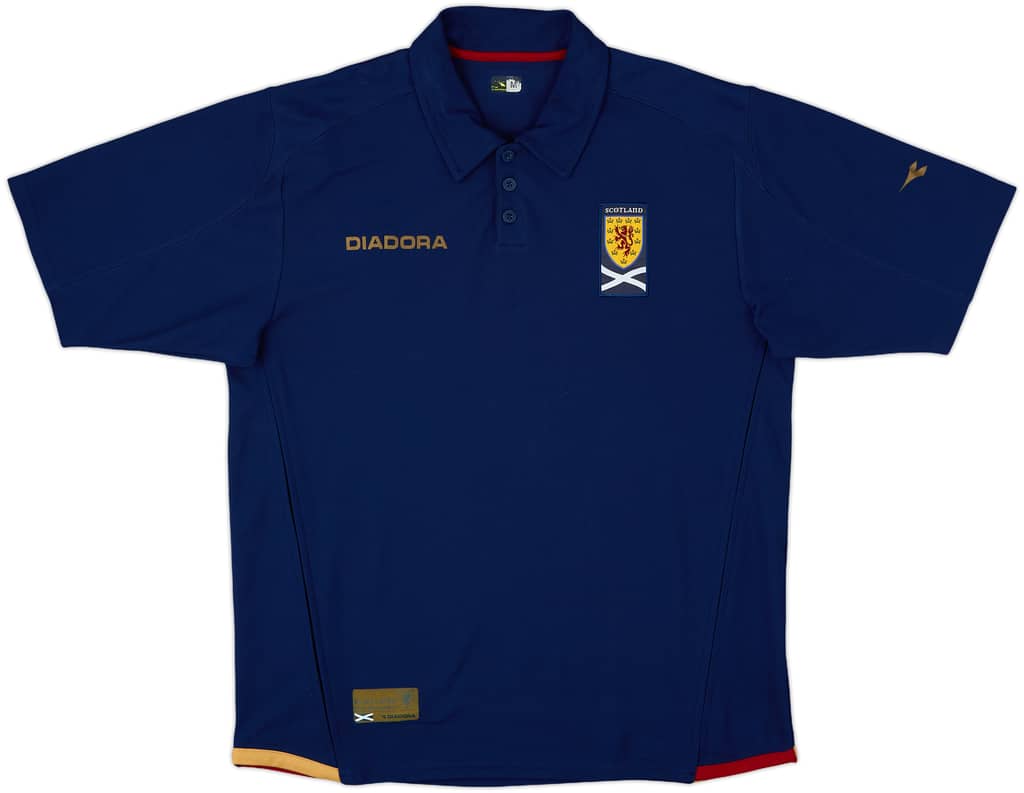 2007-08 Scotland Diadora Polo Shirt - 9/10 - (M)