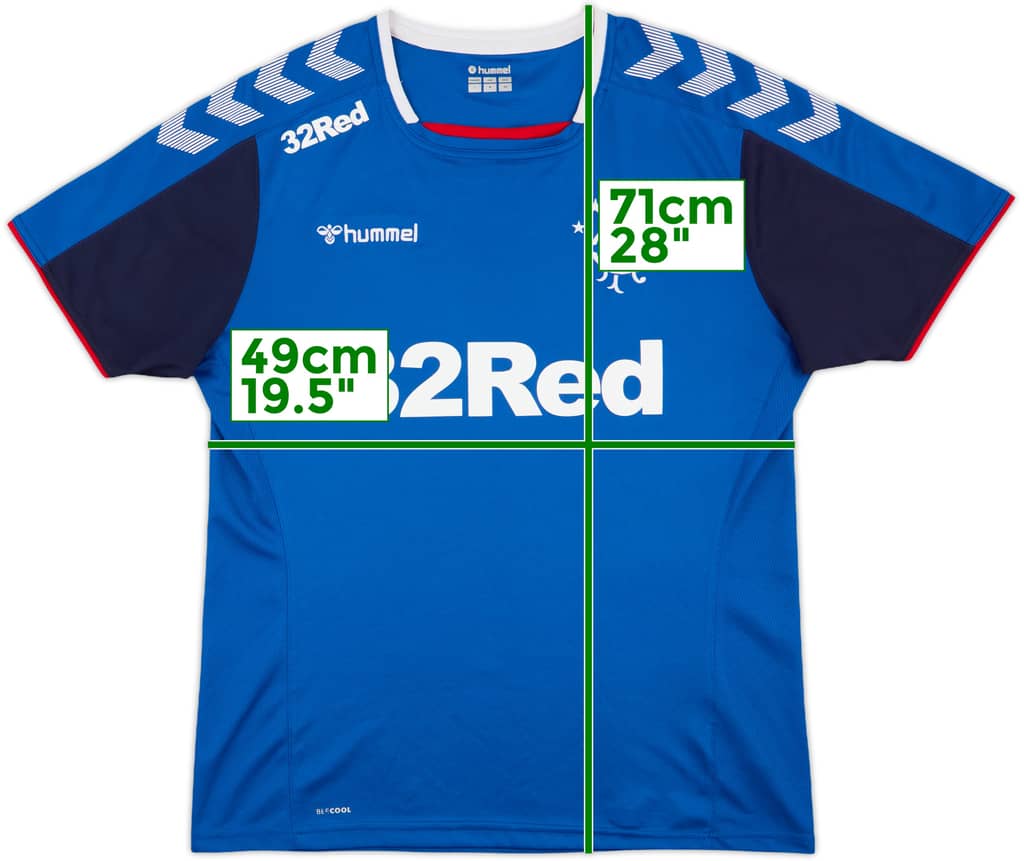 2019-20 Rangers Hummel Training Shirt - 8/10 - (L)