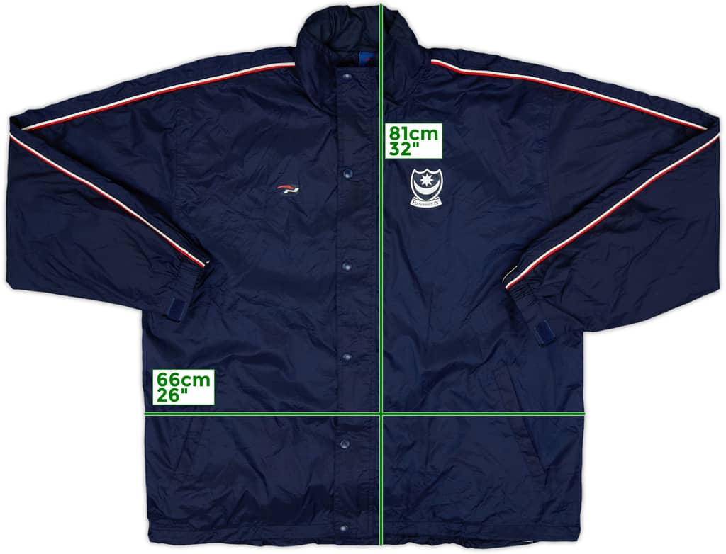 2002-03 Portsmouth Hooded Rain Jacket - 8/10 - (XL)