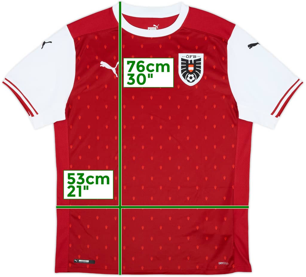 2020-22 Austria Home Shirt - 9/10 - (L)