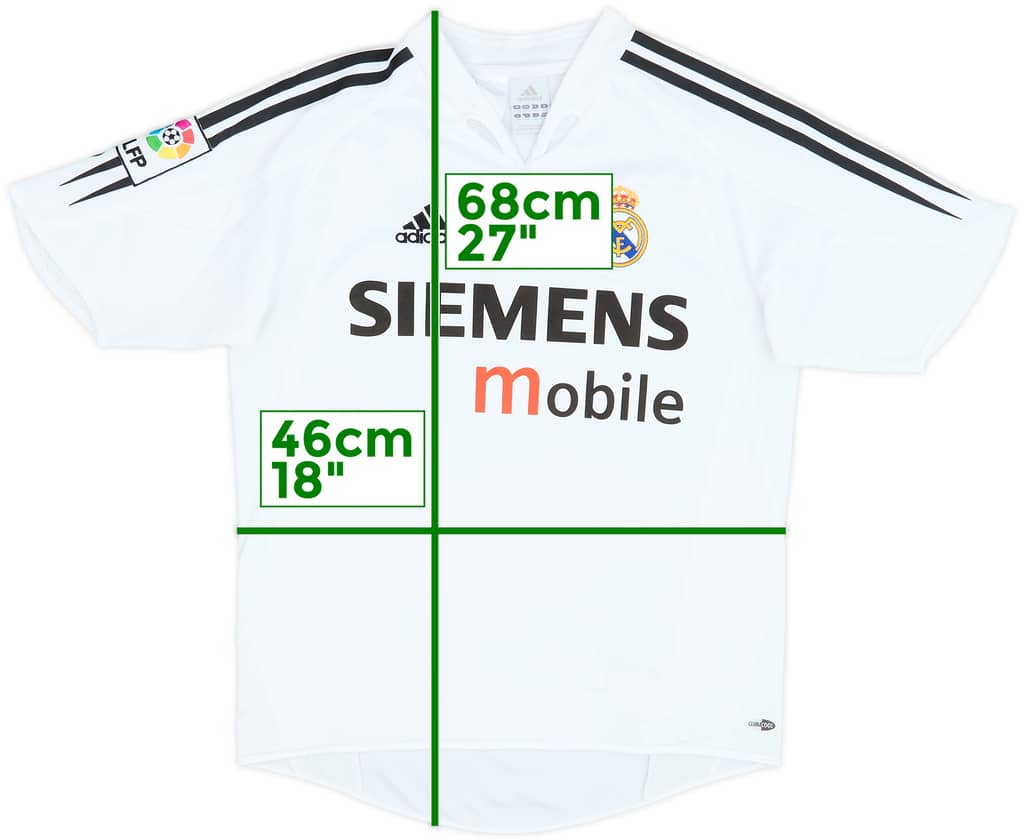 2004-05 Real Madrid Home Shirt - 8/10 - (L.Boys)