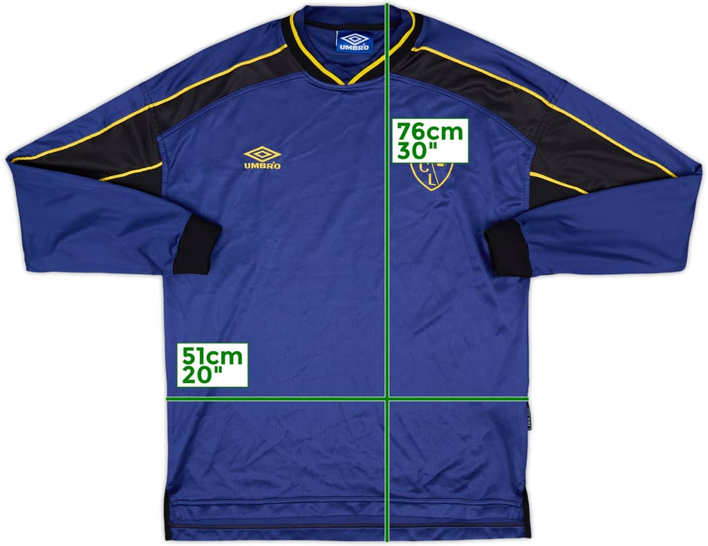 1999-00 Lens Player Issue Away L/S Shirt - 10/10 - (L)