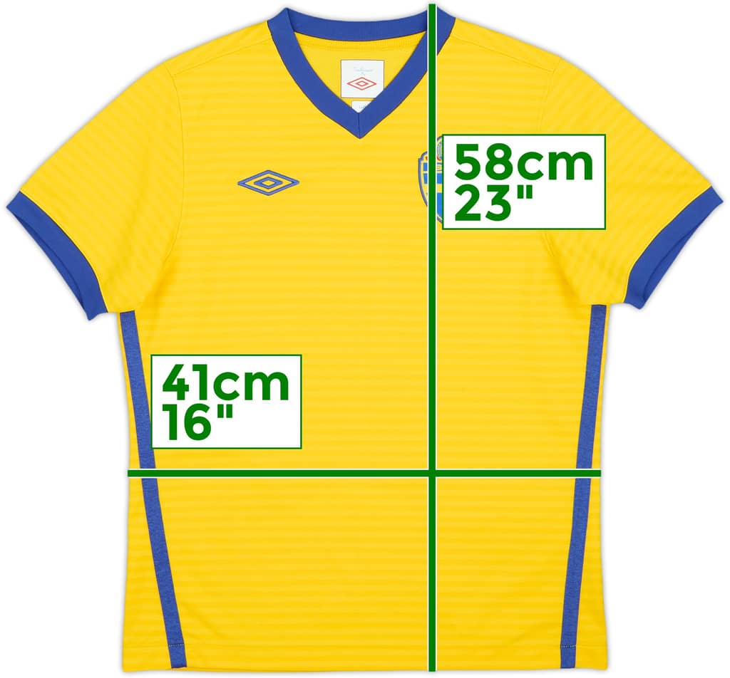 2010-11 Sweden Home Shirt - 10/10 - (M.Boys)
