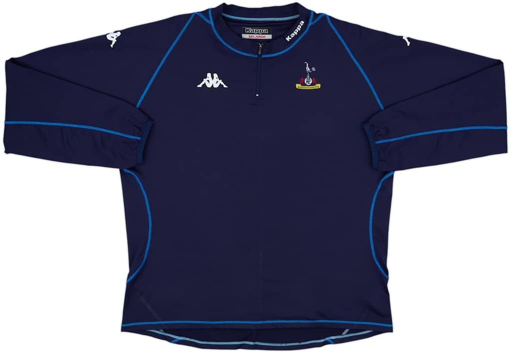 2004-05 Tottenham Kappa 1/4 Zip Sweat Top - 8/10 - (XXL)