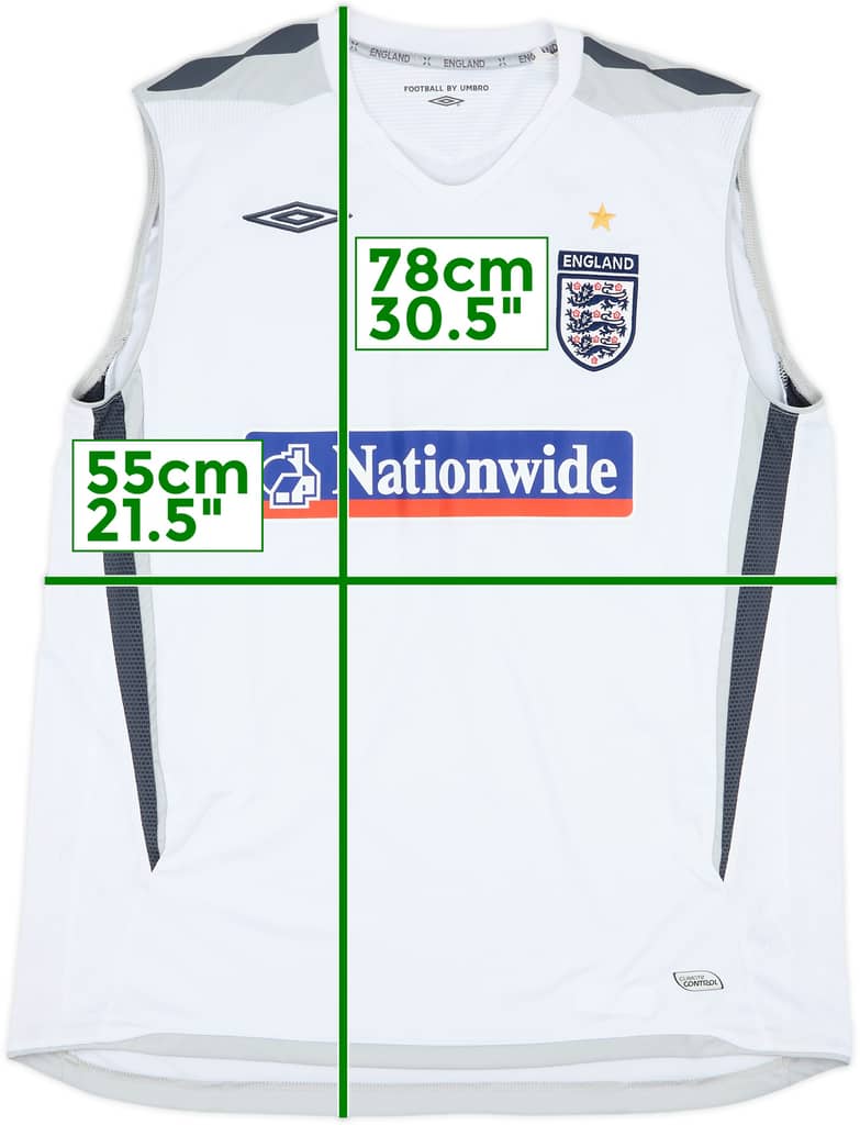 2007-08 England Umbro Training Vest - 10/10 - (XL)