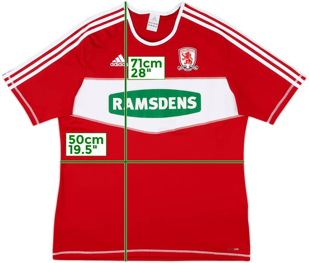 2012-13 Middlesbrough Home Shirt - 7/10 - (XL)