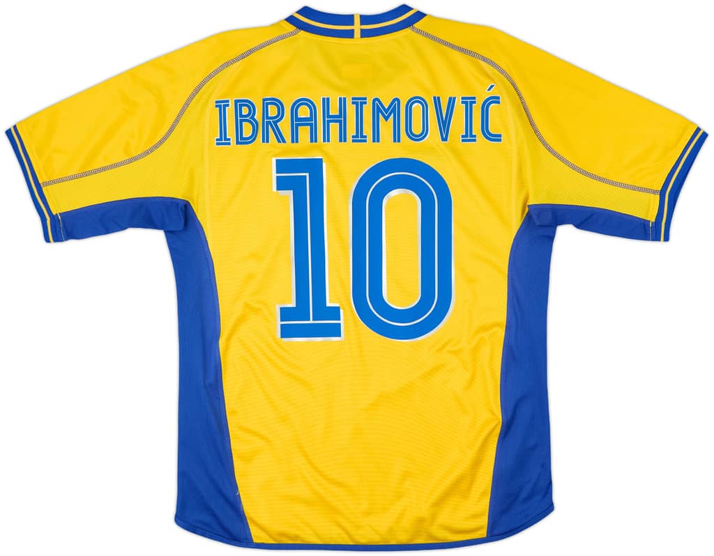 2003-04 Sweden Home Shirt Ibrahimovic #10 - 9/10 - (M)