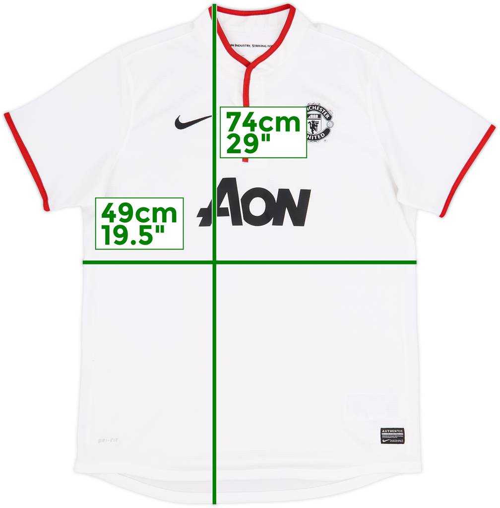 Camiseta de visitante del Manchester United 2012-14 - 9/10 - (Mujeres L)