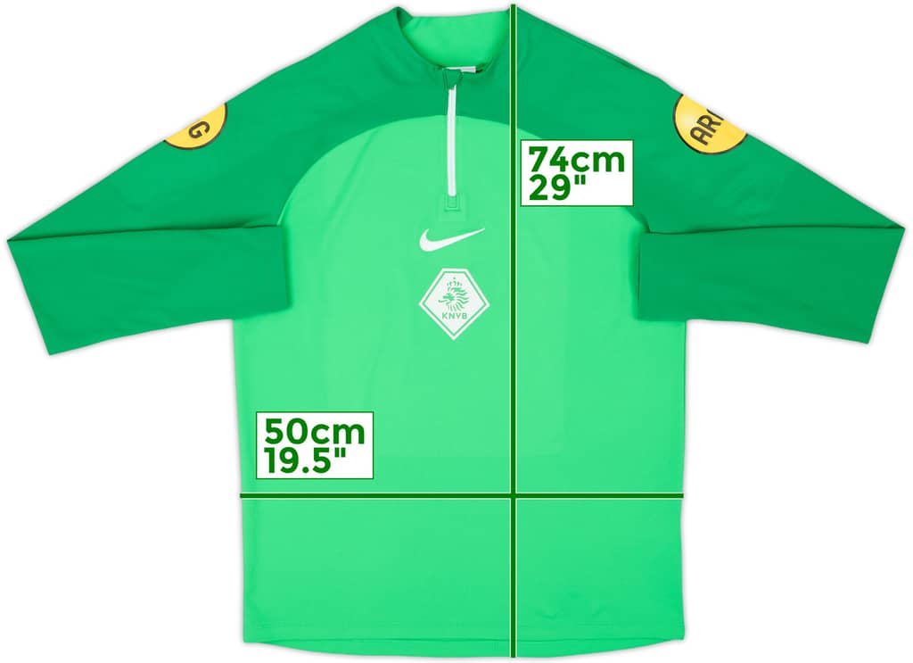 2022-23 Netherlands Nike 1/4 Zip Drill Top - 10/10 - (M)