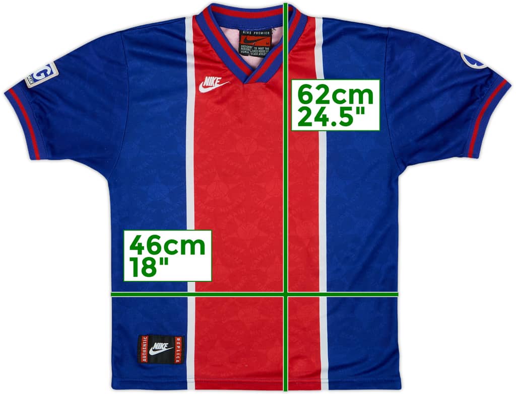 1995-96 Paris Saint-Germain Home Shirt - 8/10 - (M.Boys)