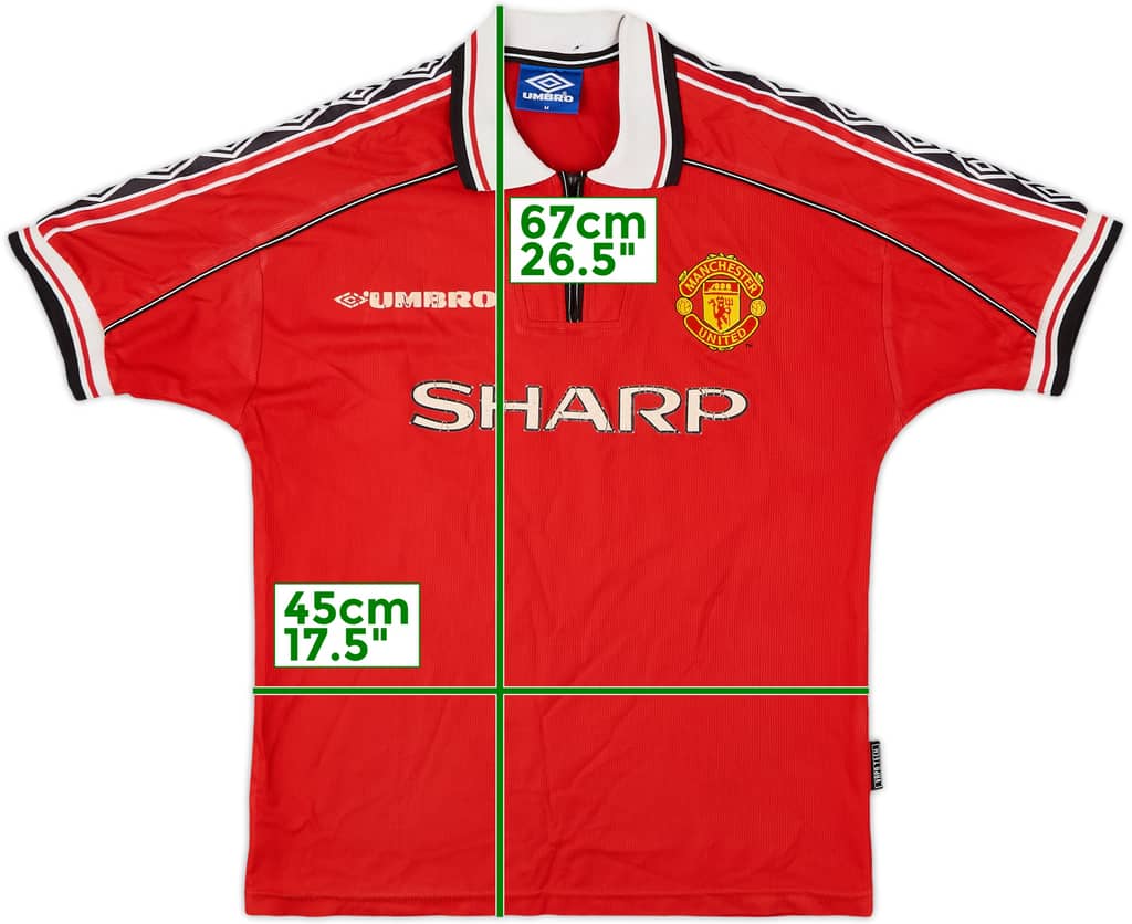 1998-00 Manchester United Home Shirt - 5/10 - (M)