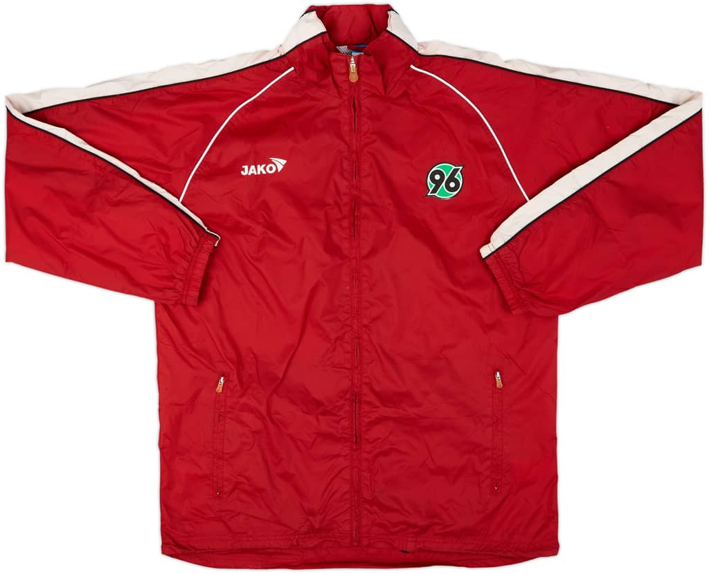 2011-12 Hannover 96 Jako Hooded Rain Jacket - 9/10 - (L)