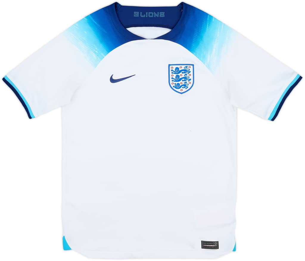 2022-23 England Home Shirt - 8/10 - (L.Boys)