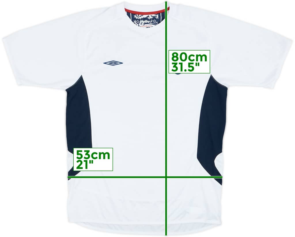 2005-06 England Umbro Training Shirt - 9/10 - (M)