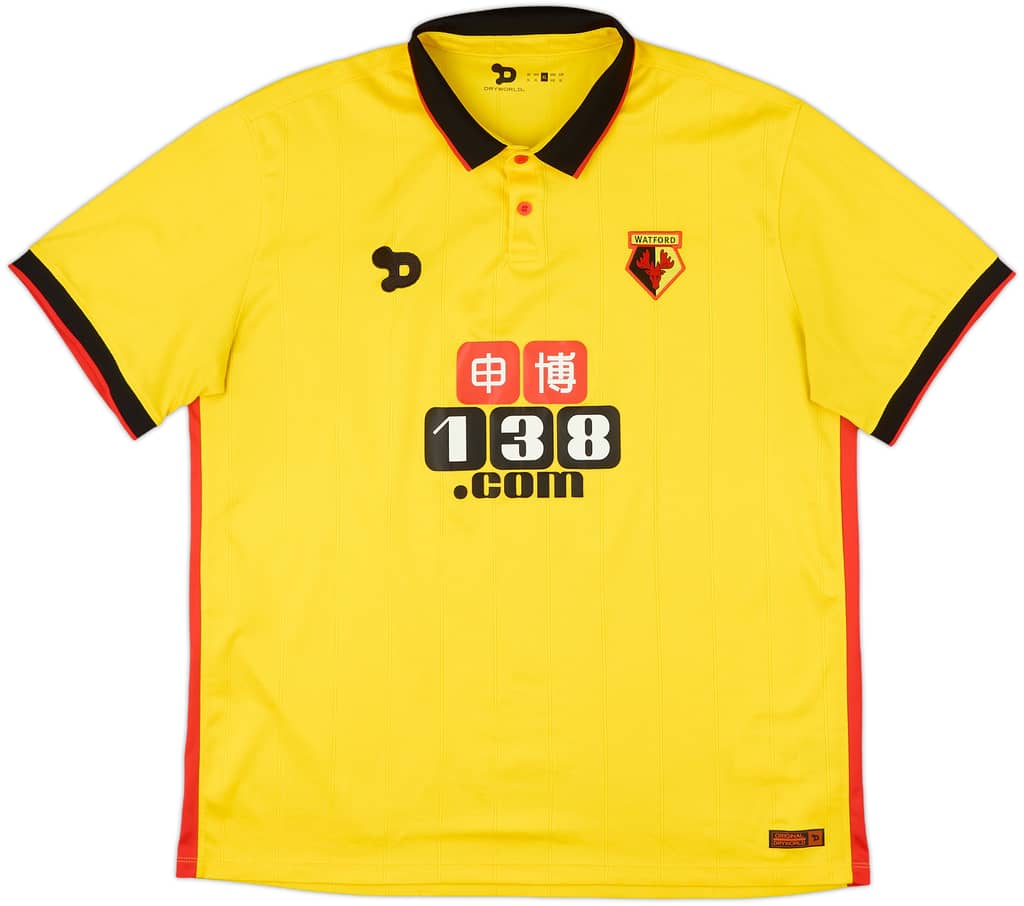 2016-17 Watford Home Shirt - 9/10 - (XL)