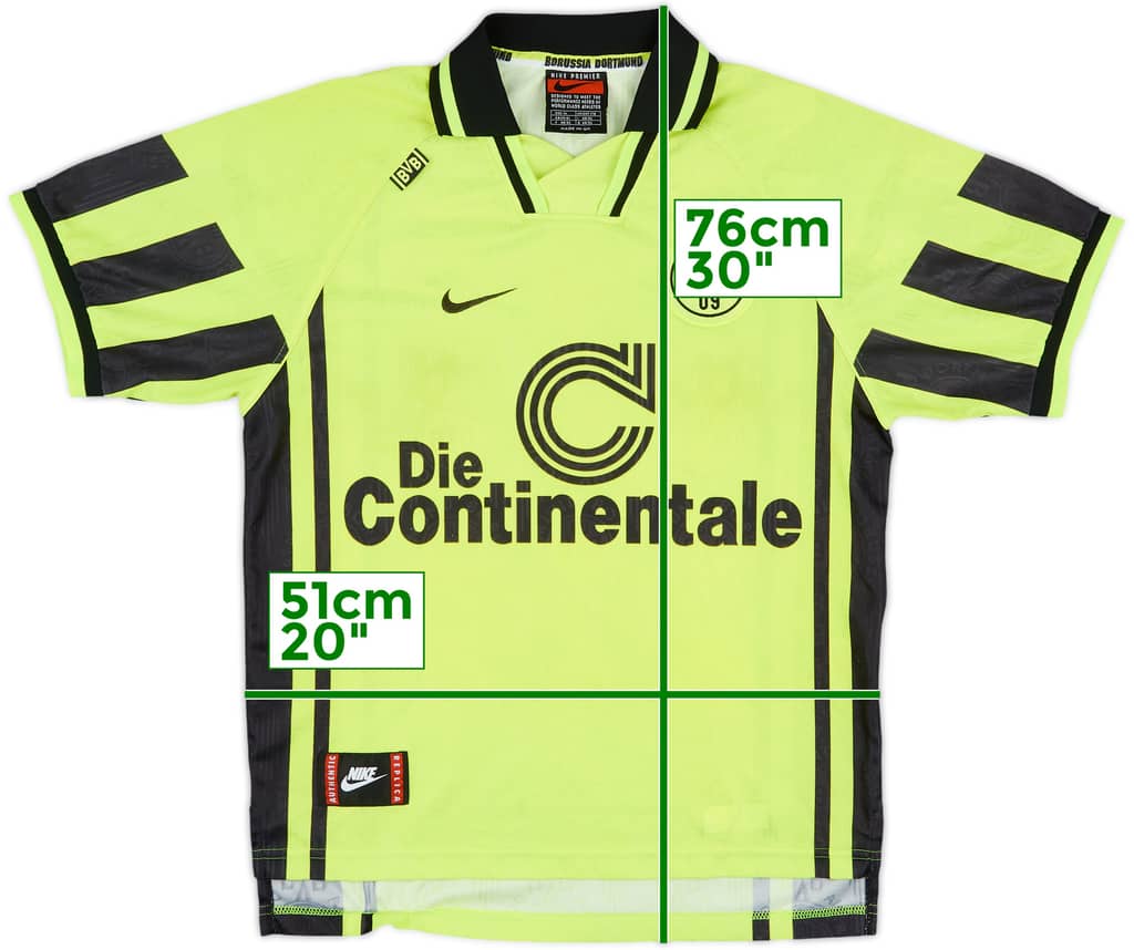 1996-97 Borussia Dortmund Home Shirt - 8/10 - (M)