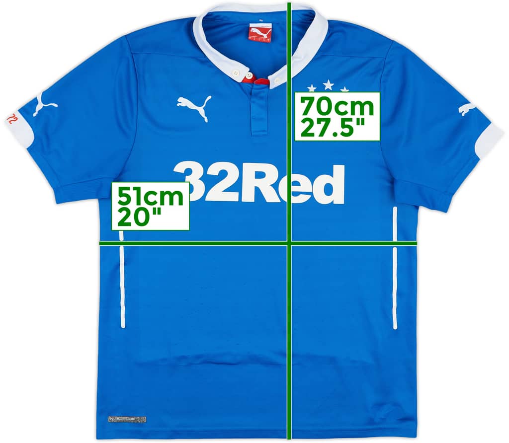 2014-15 Rangers Home Shirt - 7/10 - (S)