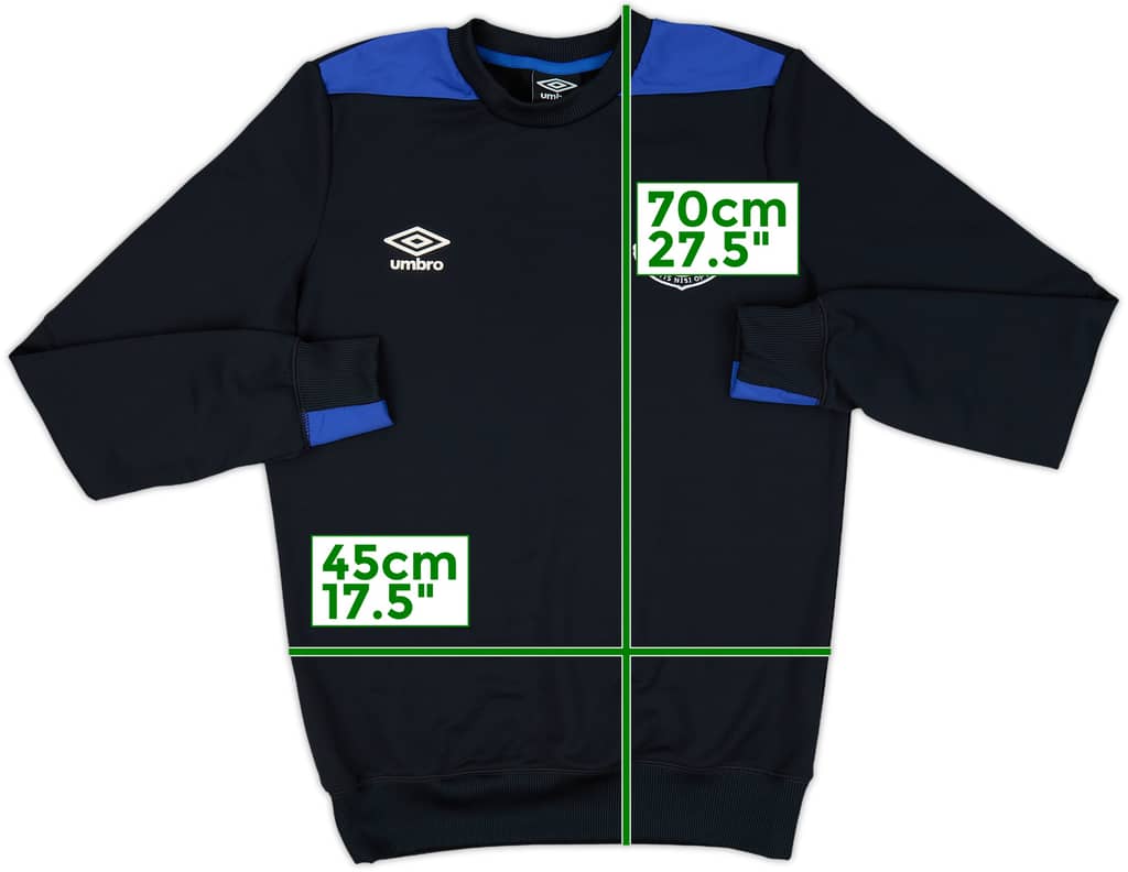 2016-17 Everton Umbro Sweat Top - 10/10 - (S)