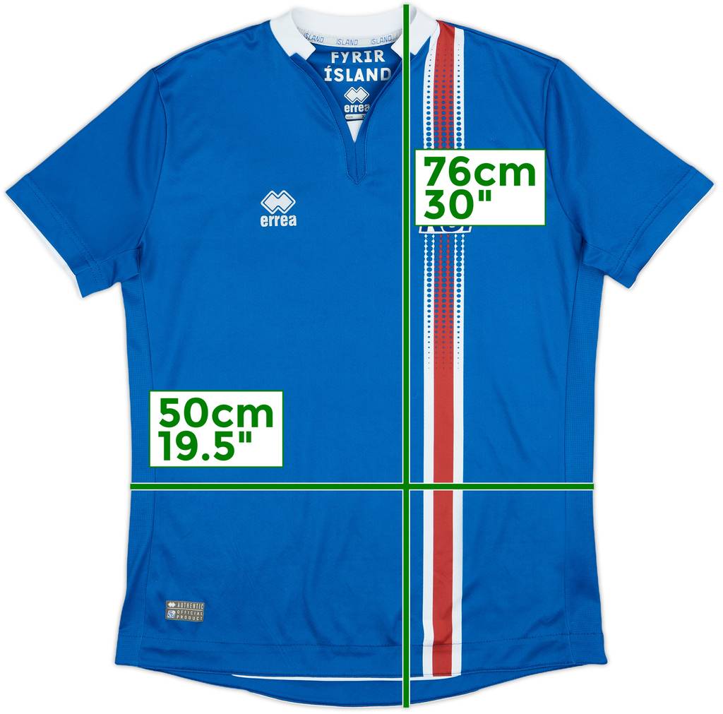 2016-18 Iceland Home Shirt - 8/10 - (XS)