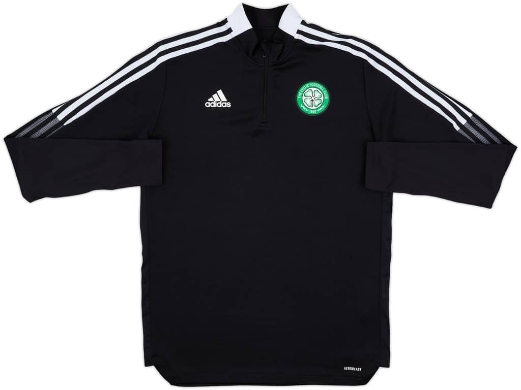 2021-22 Celtic adidas 1/4 Zip Drill Top - 9/10 - (L)