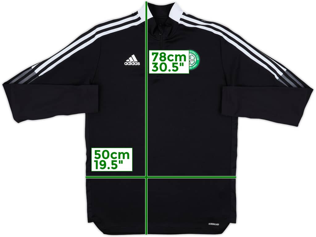 2021-22 Celtic adidas 1/4 Zip Drill Top - 9/10 - (L)